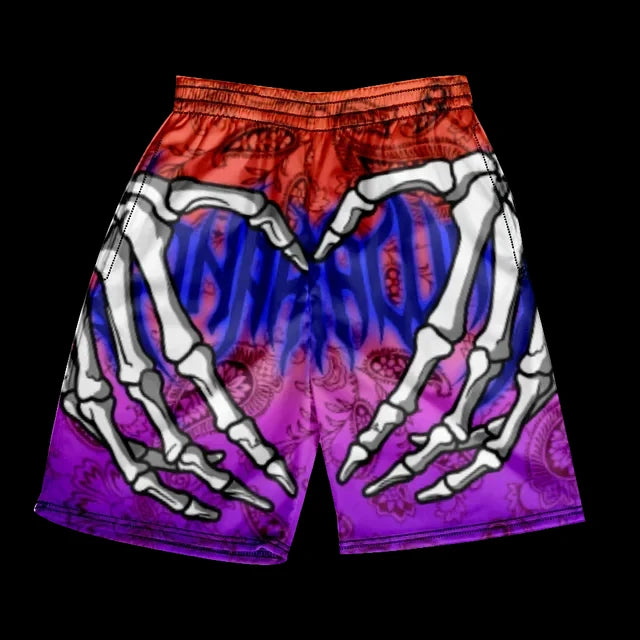 Summer Men's Sports Shorts Fashion Skull Print Pattern Men's Beach Shorts Hawaii Vacation Beach Men's Swimming Shorts S-2XL