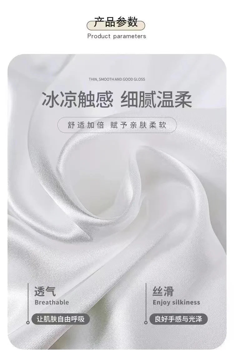 Summer Cool Ladies Faux Silk Polyester PJ Sexy Sling Pajama Sets Home wear Women's Pajamas Female Sleepwear Home wear Gift for GF