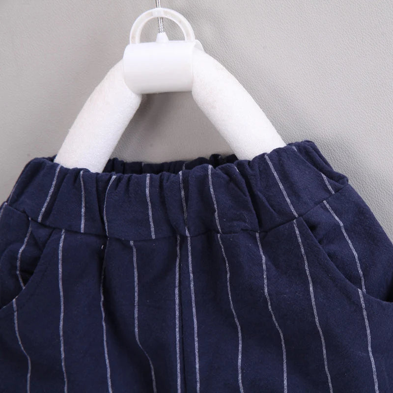 IENENS Baby Clothing Sets Boys Formal Dress Summer Shirt + Shorts Suits Kids Short Sleeve Outfits Toddler Birthday Party Clothes