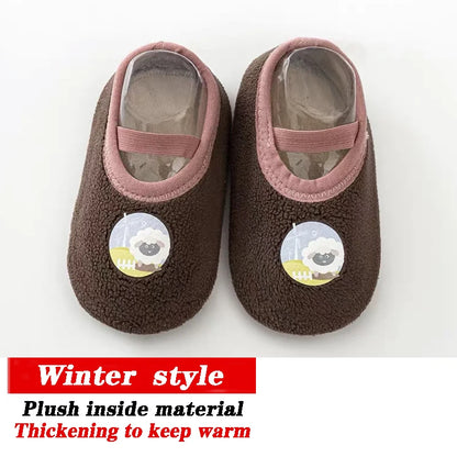 Baby Non-slip Socks Children Indoor Warm Floor Shoes Boys and Girls Toddler Shoes Amusement Park Kindergarten Non-slip