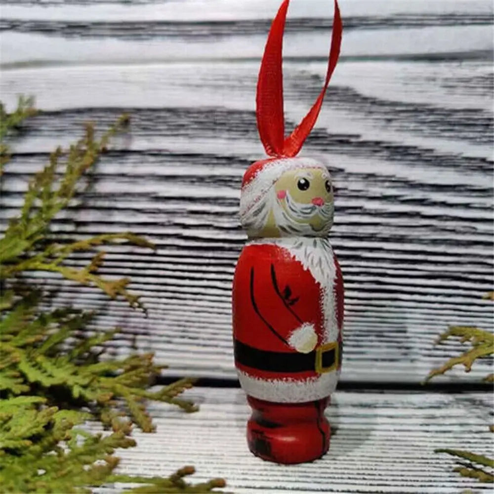 Christmas Novel DIY Funny Santa Ornament Holiday Hanging Christmas Tree Decoration Party Decors