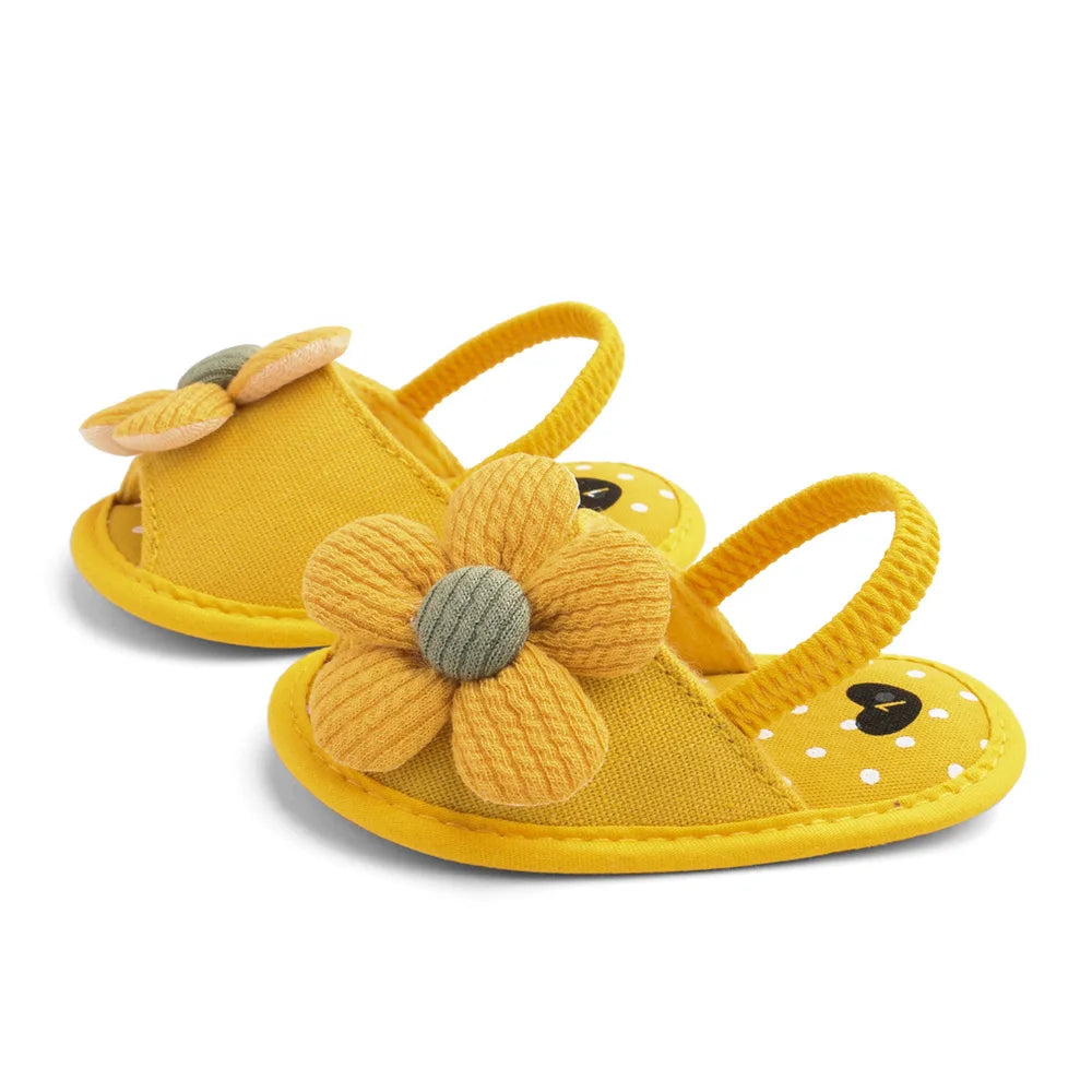 Summer New Sunflower Baby Sandals Soft Bottom Baby Toddler Shoes 0-1 Years Old Baby Girls  Baby Shoes Girls  Baby Boy Shoes