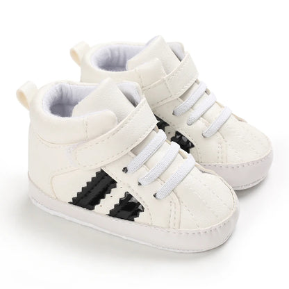 0-18M Baby Shoes Boy Newborn Infant Toddler Casual Comfort Cotton Sole Anti-slip PU Leather First Walkers Crawl Crib Shoes