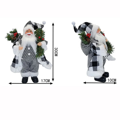 Set up Santa Claus Christmas decorations Christmas party scenes Decorate Christmas ornaments