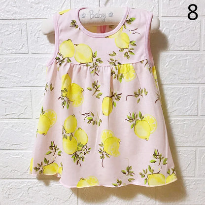 0-24M Newborn Cotton Flower Dresses, Baby Girls Summer Multi Pattern Clothes