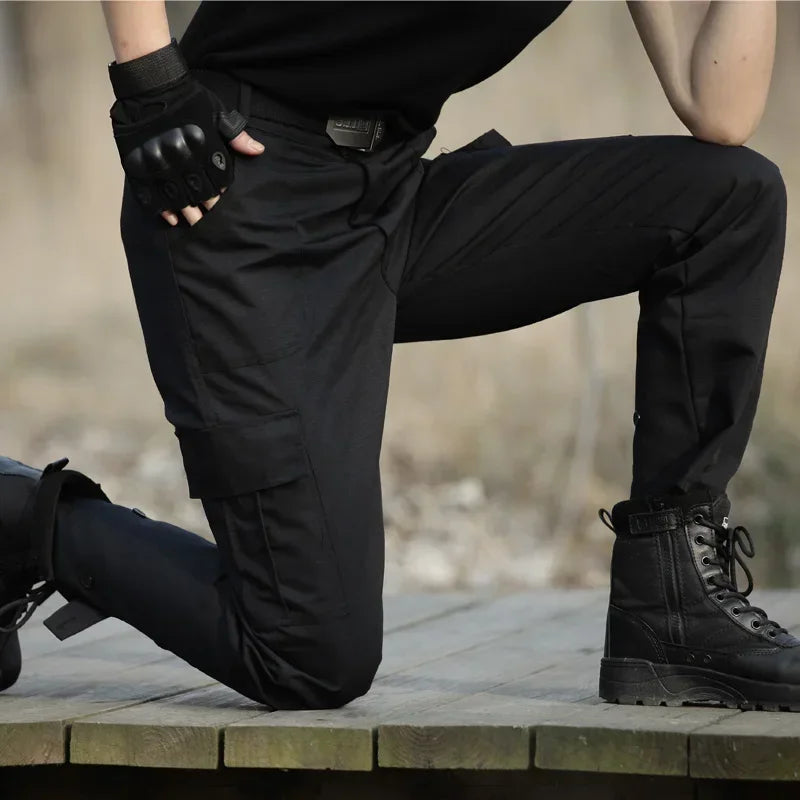 Black Military Tactical Cargo Pants Men Combat Tactical Sweatpants Men's Working Pants Overalls Casual Trouser Pantaloon Homme CS