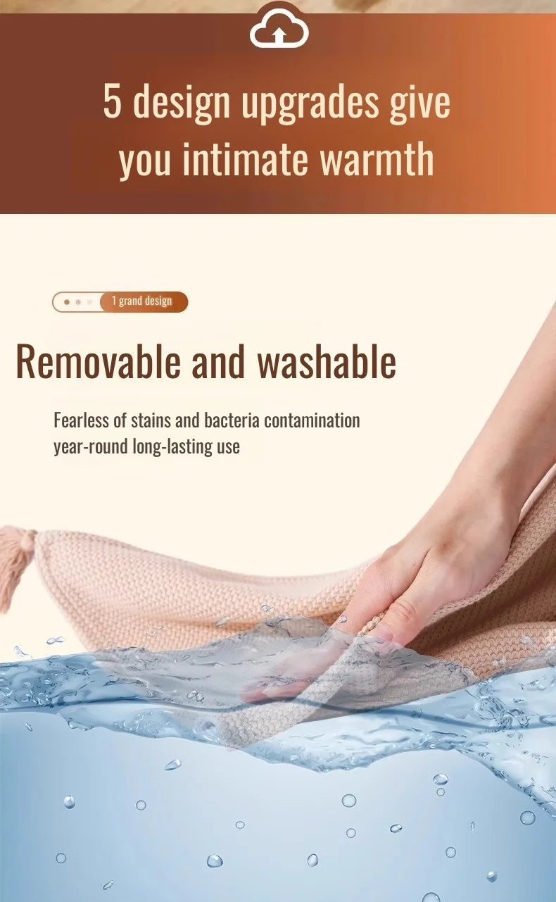 Electric Blanket Heated Shawl USB Warming Blanket Portable Washable Graphene Heating Blanket for Winter