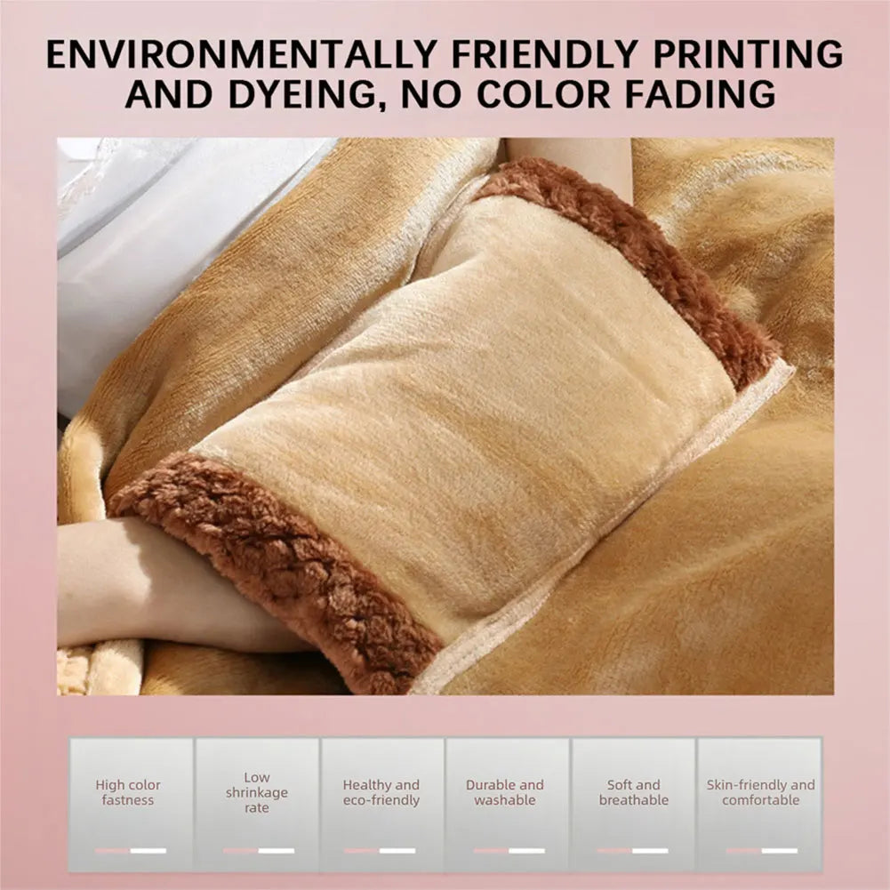 Heated Blanket Portable Electric USB Heated Throw Blanket Soft Flannel Winter Laps Blanket for Office/Desk