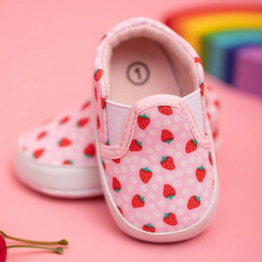 Newborns Shallow Infant Toddler Cute Shoes Baby Boy Girl Sneakers Anti-Slip Soft Flat First Walker Shoes