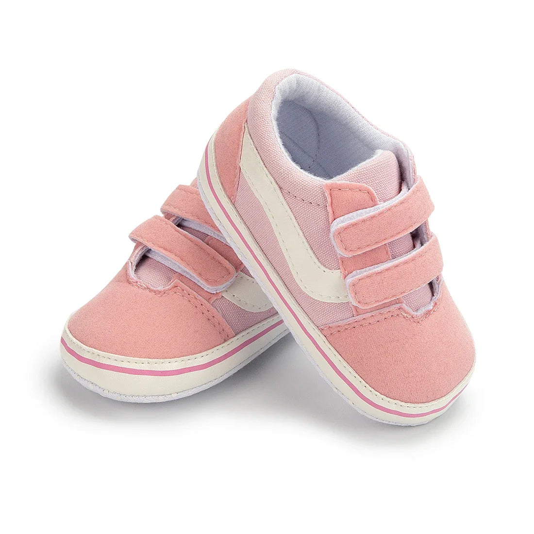 2025 Baby Canvas Sneakers Classic Stripes Casual Baby Boy Girl Shoes Anti-slip Soft First Walkers Infant Baby Unisex Shoes