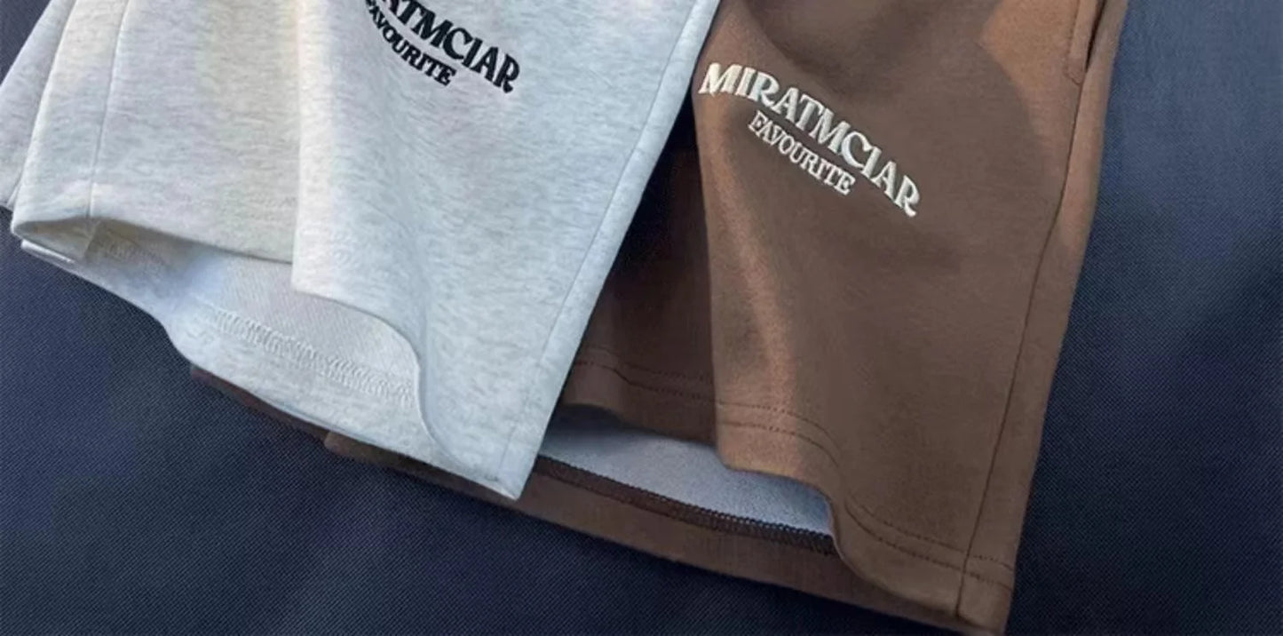 Summer New Leisure Fashion Sports Shorts Street Man Fashion Minimalist Sports Beach Pants Letter Embroidered Cotton Shorts