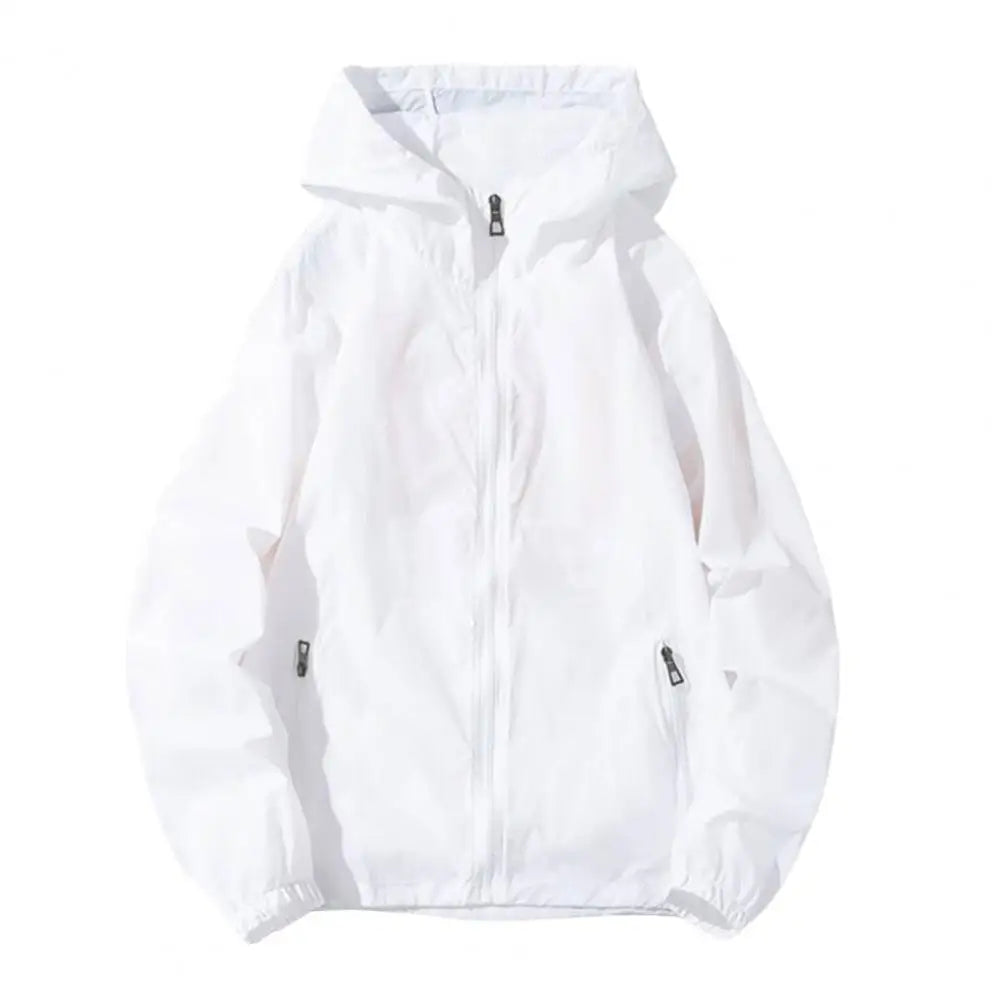 Men Waterproof Long Sleeve Jacket Hooded Coat Outwear Casual Simple Windbreaker Breathable Sports Couple Jackets Male Hooded