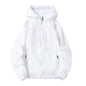Men Waterproof Long Sleeve Jacket Hooded Coat Outwear Casual Simple Windbreaker Breathable Sports Couple Jackets Male Hooded