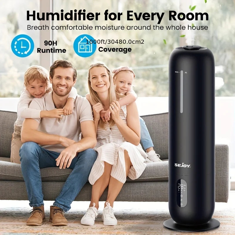 SEJOY Air Humidifiers  for Bedroom Large Room Home Quiet Air Humidifier for Baby Nursery & Plants Essential Oil Diffuser