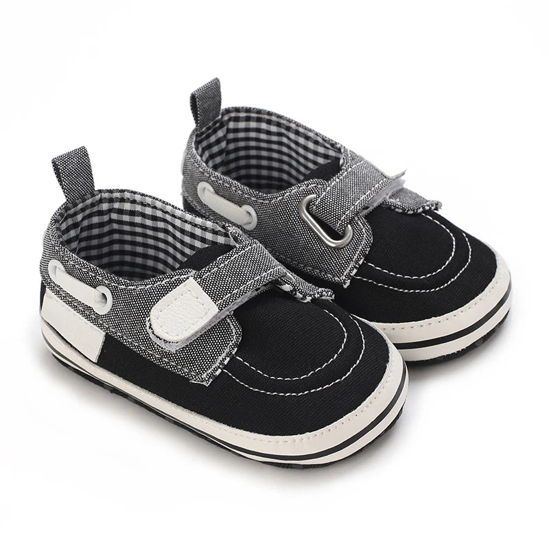 Newborn Baptist Shoes New Leather Gentleman Shoes Anti-slip Soft Bottom Indoor Baby Boys and Girls Casual Shoes Walking Shoes