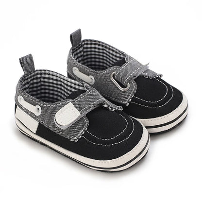 Newborn Baptist Shoes New Leather Gentleman Shoes Anti-slip Soft Bottom Indoor Baby Boys and Girls Casual Shoes Walking Shoes