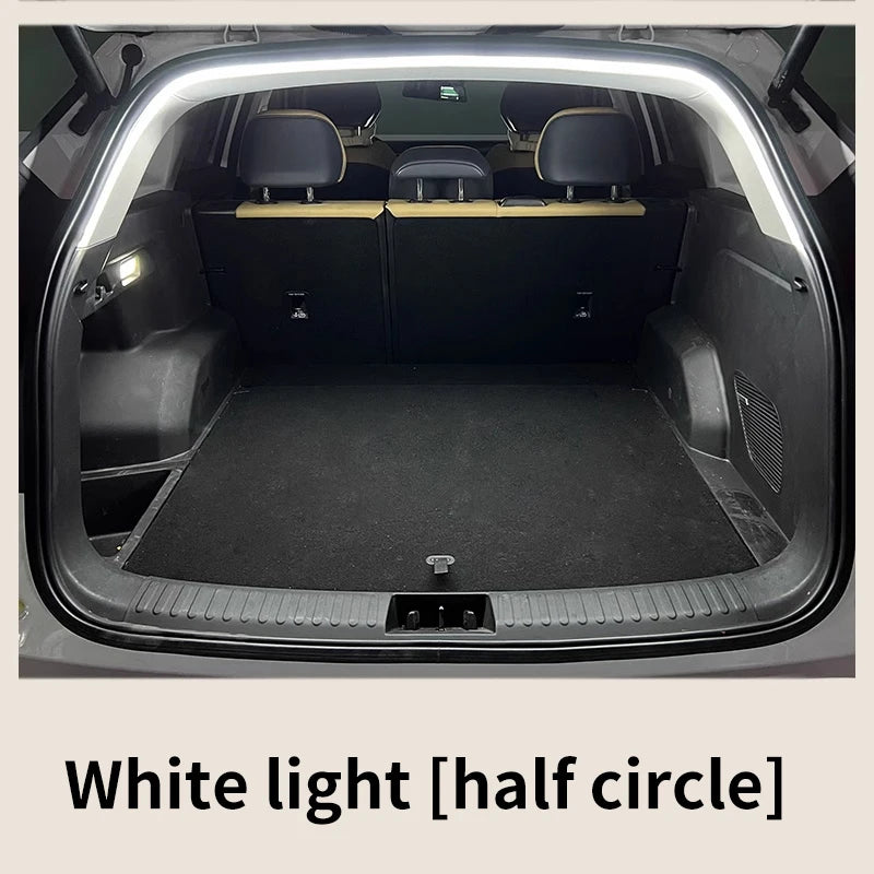 Car high brightness trunk lighting ambient light interior decoration LED wiring free automatic sensing tailgate light strip