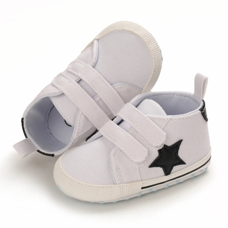 Hot Selling Baby Shoes Classic Soft Sole Shoes Newborn Casual Fashion Sports Shoes Infant Toddler  Solid Color Strips Crib Shoes