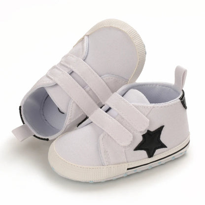 Hot Selling Baby Shoes Classic Soft Sole Shoes Newborn Casual Fashion Sports Shoes Infant Toddler  Solid Color Strips Crib Shoes