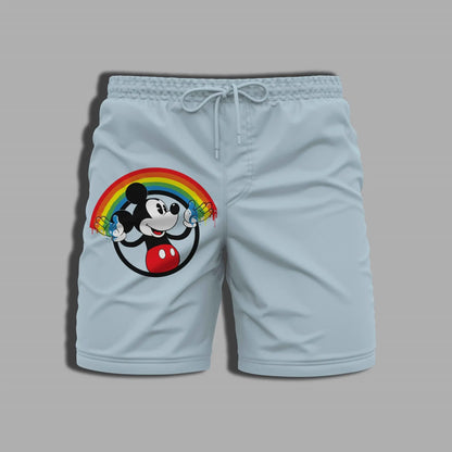 Printing Swim Shorts Men Summer Disney Gym Pants Whole Swimsuit Mickey Bathing Suit Man Men's Clothing Beach Minnie Mouse Male