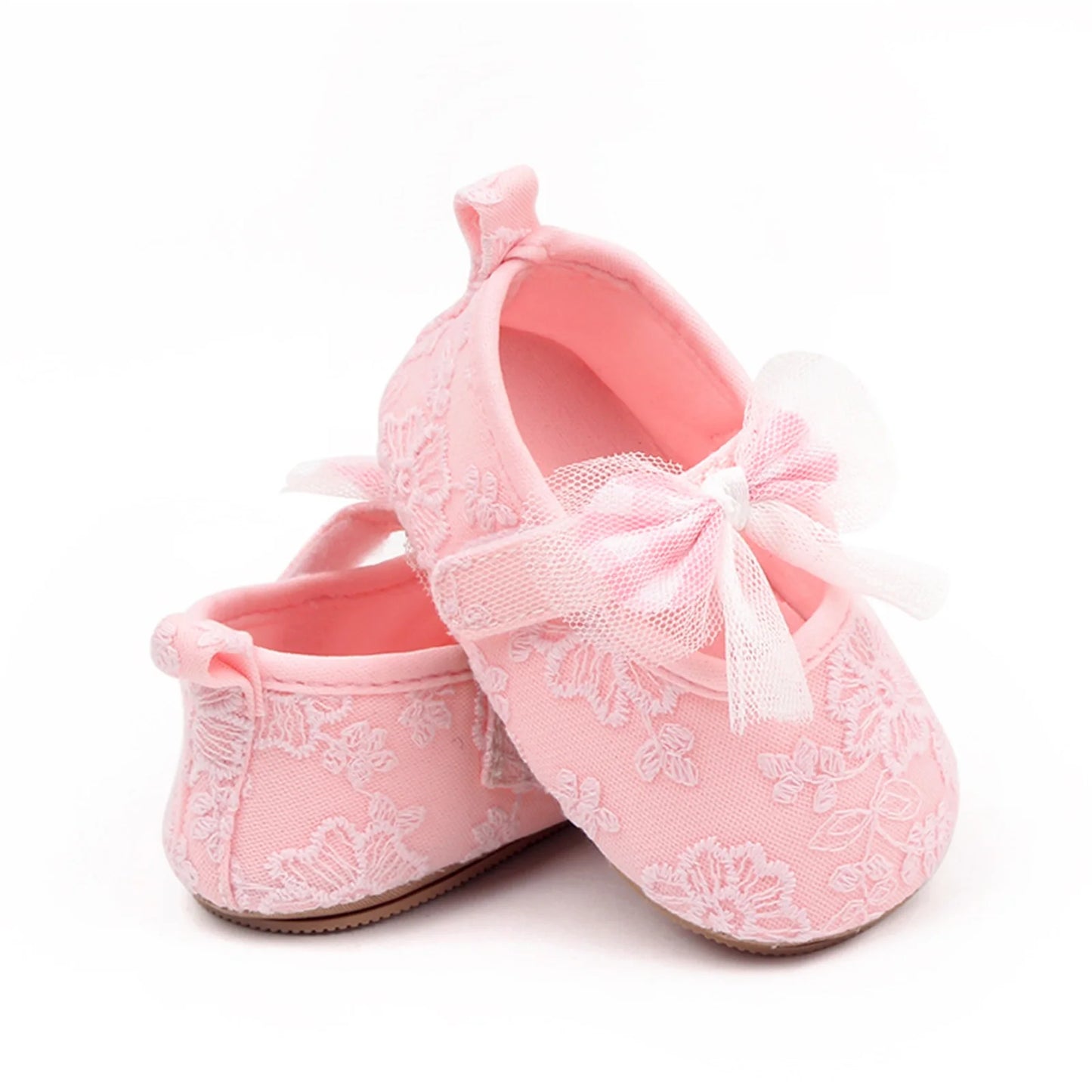 Toddler Baby Girls Sweet Princess Shoes Soft Bow knit Flower Non-slip Bottom First Walker Shoes Toddler Babies Crib Shoes
