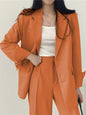 Korean Fashion Spring Women's Suits Casual Top Trousers 2 Piece Sets Women's Outfits Coats Slim Fit Blazers for Women Clothing
