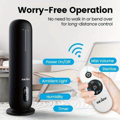 SEJOY Air Humidifiers  for Bedroom Large Room Home Quiet Air Humidifier for Baby Nursery & Plants Essential Oil Diffuser