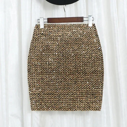 Sequin Skirt with sequins for women Summer style beach short Sequined Skirt Belly Dancer Costume  Sexy High Waist Sequins skirt