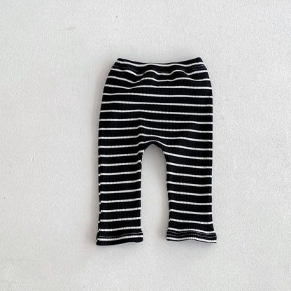 MILANCEL 2026 Autumn Baby Pants 0-3 Y Korean Style Toddler Girls Solid Big PP Leggings Infant Boys Cotton Slim Fit Trousers