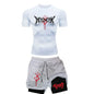 Anime Berserk Compression Set Men's Workout Gym T-shirts Breathable Running Shorts Quick Dry Sports Rash Guard Sportwear Set