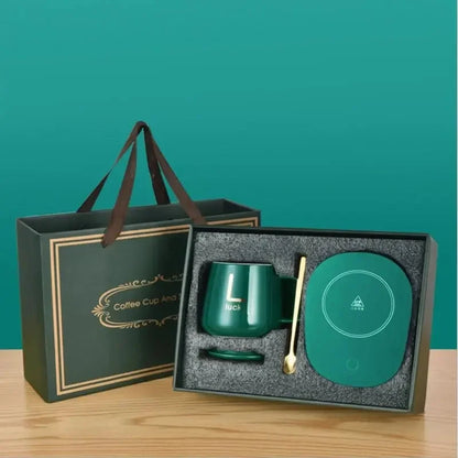 1. Winter Must-Have! Smart Self-Heating Mug 55°C Constant Warmth | Gift Box w/Spoon, Perfect for Camping & Gifts | Seasonal SALE