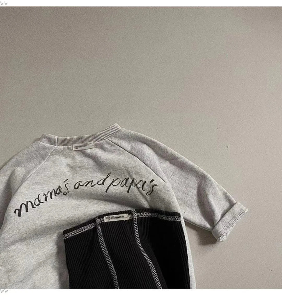 Autumn New Baby Solid Thread Leggings Cotton Boy Girl Drawstring Trousers Infant Toddler Pp Pants Newborn Casual Pants 0-24M