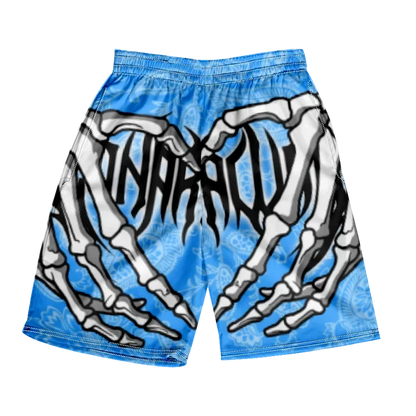 2025 Summer Classic Skull Beach Short Pants New Fashion Skeleton Hand Print Men Women Gym Shorts Quick Drying Trunks Ice Shorts