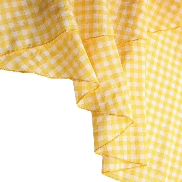 Spring Autumn Women Long Skirt High Waist Lace-up Ruffle Trim Plaid Print Bow Tie Irregular Hem Maxi Skirt Female 2026 New