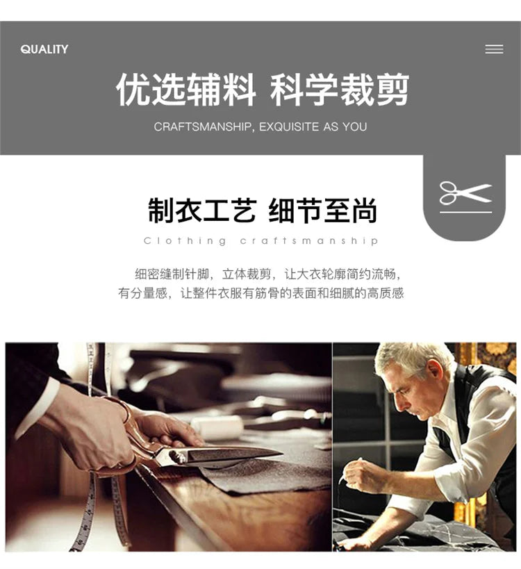 2025 Autumn/Winter New Double sided Woolen Coat High end Fabric Korean Edition Fashion Pure Handmade Woolen Coat Work Style