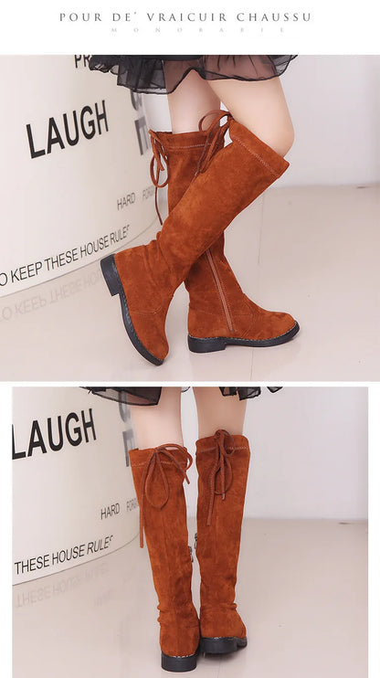 Children Over Knee Boots Girl Shoes Knee Fashion Children Boots Autumn And Winter Princess Girls Boots