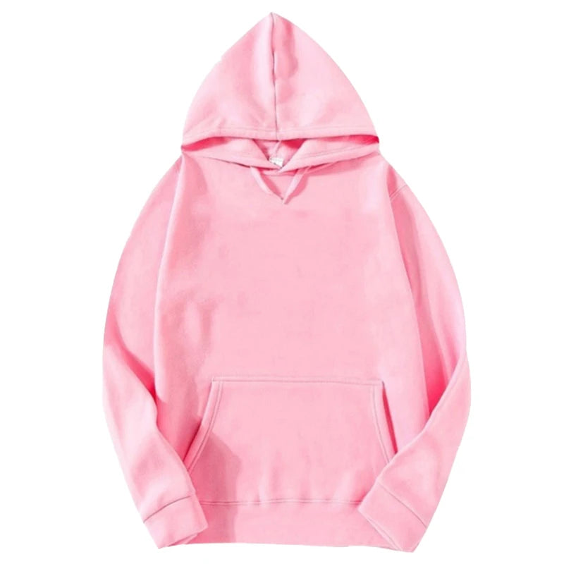 New Men's solid color hoodie autumn/winter fashion sportswear casual pullover couple street wear long sleeved top