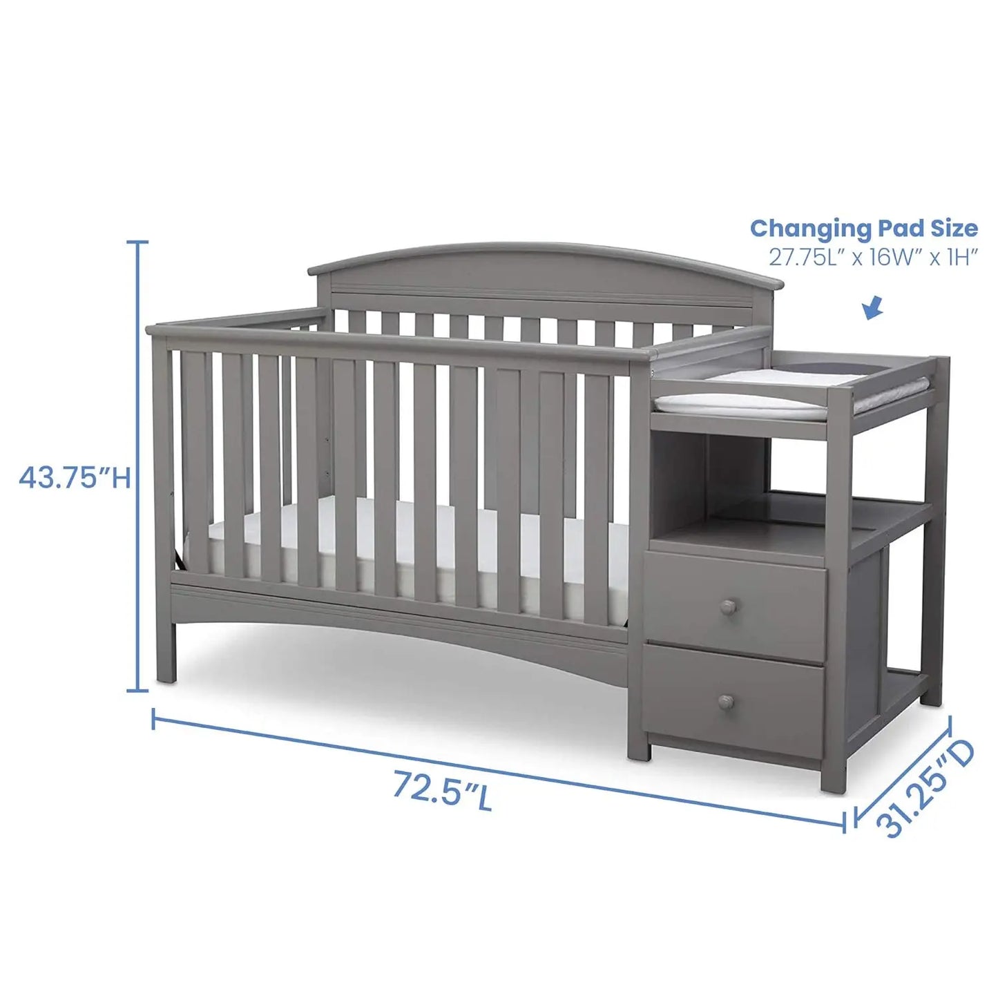 Convertible Crib and Changer
