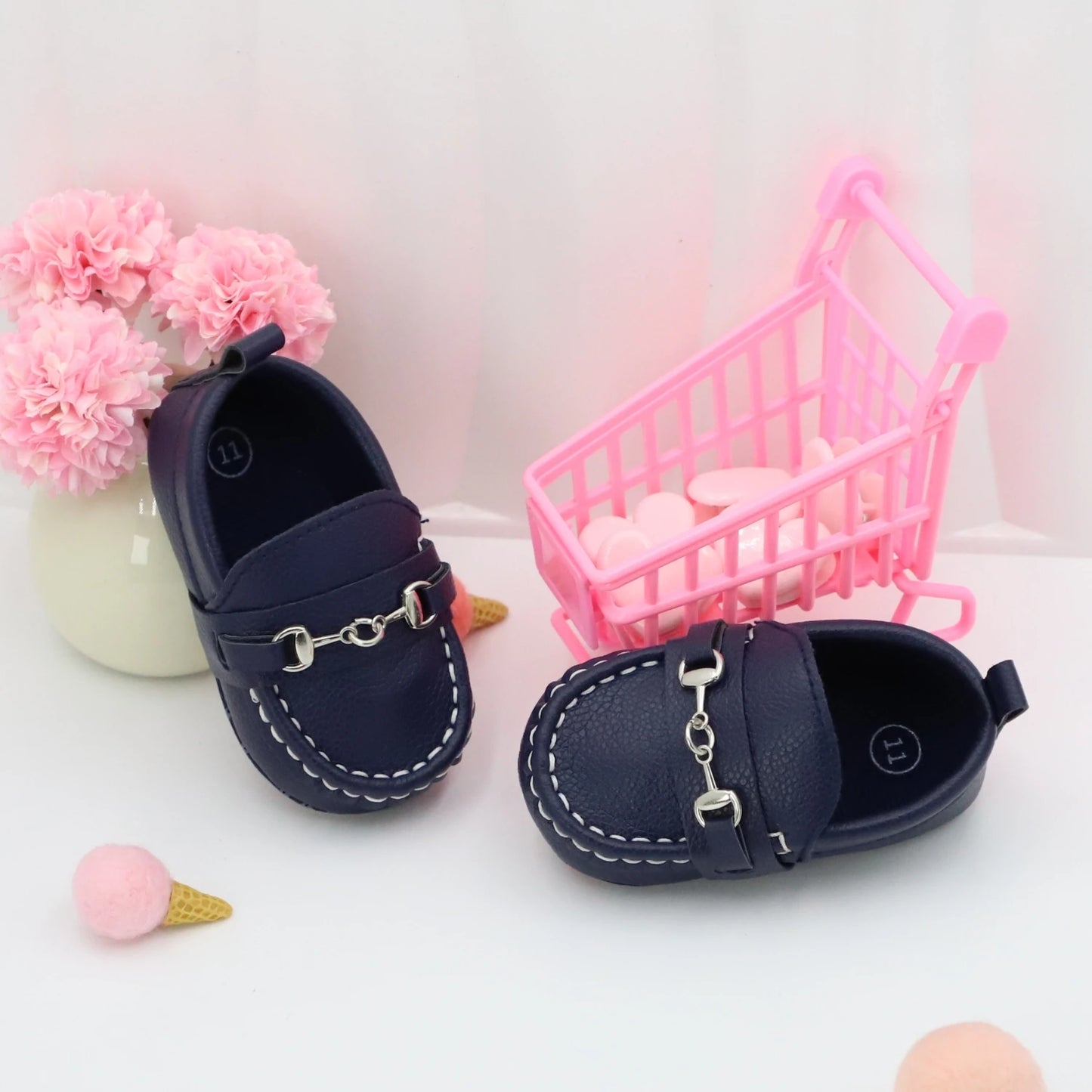 RABEISIR Casual Solid Color Slip On Low Top Loafer Shoes For Baby Boys, Lightweight Comfortable Non Slip Flat Shoes