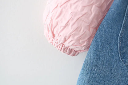 Newborn baby Girls Spring fall clothes Outfits Bow Denim Dress costume for toddler baby Girl cloth 1 year Birthday Dresses dress