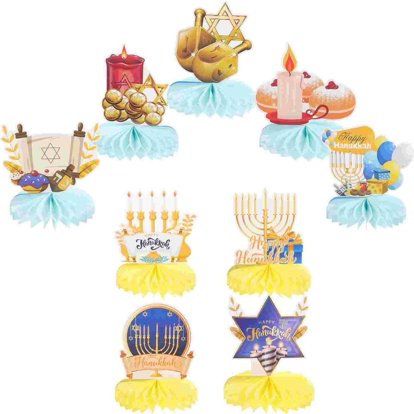 Hanukkah Party Decorations Honeycomb Centerpieces Table naments Holiday Supplies Festive Accessories Indoor Decor Layouts