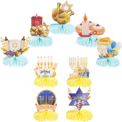 Hanukkah Party Decorations Honeycomb Centerpieces Table naments Holiday Supplies Festive Accessories Indoor Decor Layouts