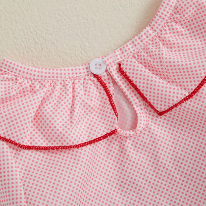 My First Valentines Day Baby Girl Outfit Newborn Heart Smocked Bubble Romper Bodysuit Cute Valentines Day Clothes