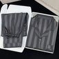 Women's Pajamas Sets Spring Autumn 2 Piece Striped Pajama Faux Silk Satin Sleepwear Long Sleeve Button Pajama Mujer Pjs Home wear