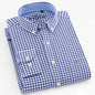 Men's Stylish Cotton Blend Solid Shirt, Formal Breathable Lapel Regular-fit Button Up Long Sleeve Shirt For Business Activities
