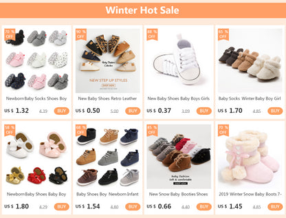 New Baby Shoes Retro Leather Boy Girl Shoes Toddler Rubber Sole Anti-slip First Walkers Newborn Infant Baby Crib Shoes