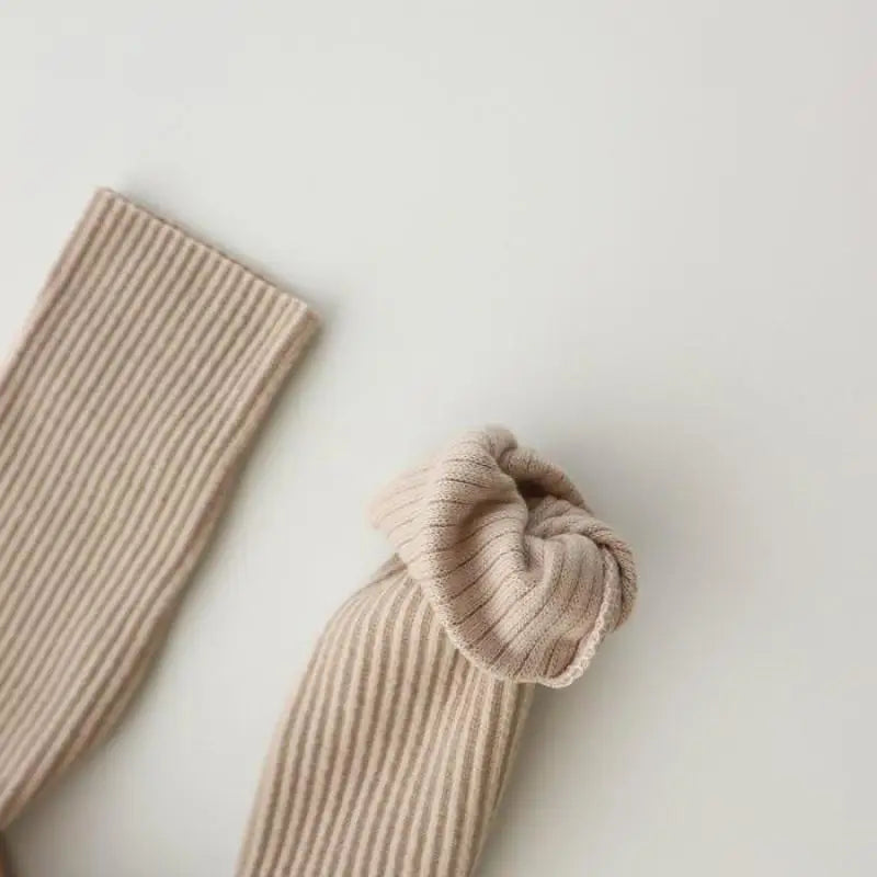 Spring Autumn Ins Boy Girl Baby Ribbed Leggings Children Solid Tight Casual Pants Infant Fashion Cotton Trousers Toddler Clothes