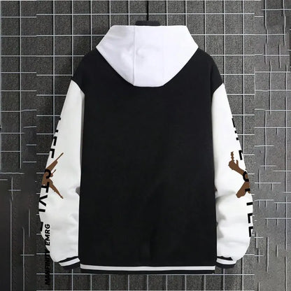 2026 New Jacket Coat Letter Printed  Wear Men Baseball Jacket Casual Long Sleeve Stand Jackets Men's Coats Sweatshirts Outerwear