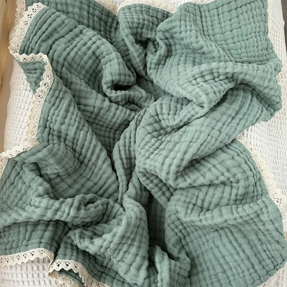 Baby Blanket Newborn 6 Layers Muslin Swaddle Wrap Soft Toddler Kids Bath Towel Infant Baby Crib Stroller Receiving Blankets