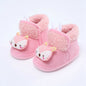 Winter Warm Newborn Baby Boy Girl Boots Cute Bear Soft Toddler Shoes First Walkers Anti-slip Booties Infant Fur Snow Boots 0-18M